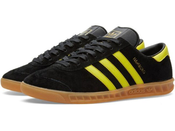 Adidas Hamburg черные с желтым (40-45)