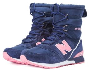Сапоги New Balance Snow Boots синие с розовым 36-40
