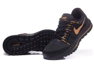 Nike Zoom Vomero 12 черные с золотым (40-44)