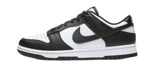 Nike Dunk Low Retro White Black черно-белые кожаные мужские-женские (35-44)