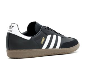 Adidas Samba черные с белым кожа-замша женские (36-40)