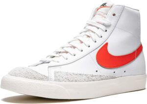 Nike Blazer Mid белые с красным кожа-нубук женские (35-40)